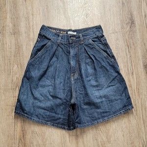 Rue 8isquit Italy Denim Jean Shorts ~ Sz 25 ~ High Rise ~ Blue ~ 5" Inseam